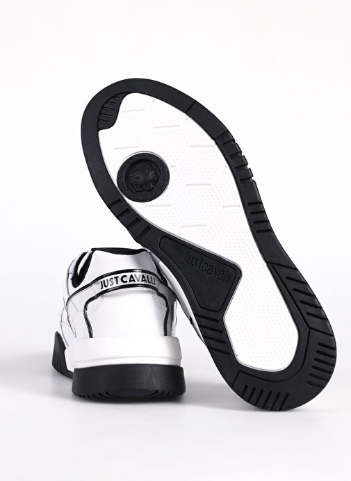 Just Cavalli Beyaz-Siyah Erkek deri Sneaker FONDO STYLE DIS. 3 - Görsel 5