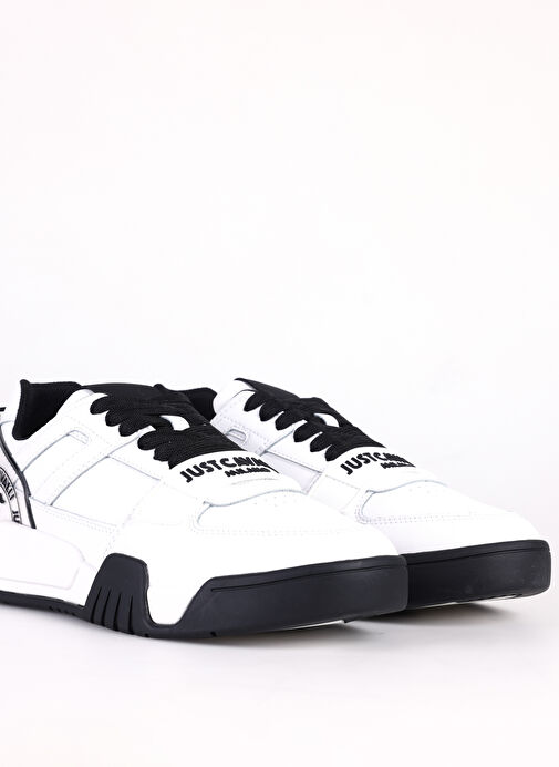 Just Cavalli Beyaz-Siyah Erkek deri Sneaker FONDO STYLE DIS. 3 - Görsel 6
