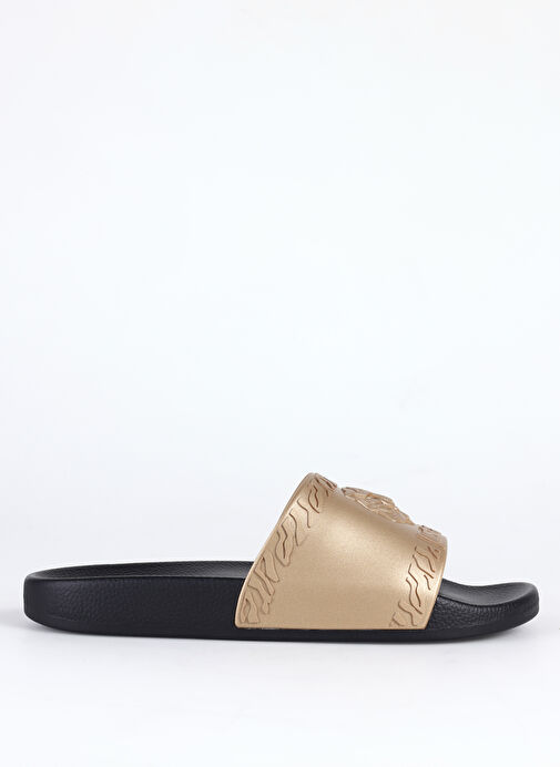 Just Cavalli Siyah-Altın Erkek Terlik FONDO POOL DIS. 1 - Görsel 2