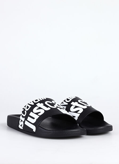 Just Cavalli Siyah-Beyaz Erkek Terlik FONDO POOL DIS. 1 - Görsel 3