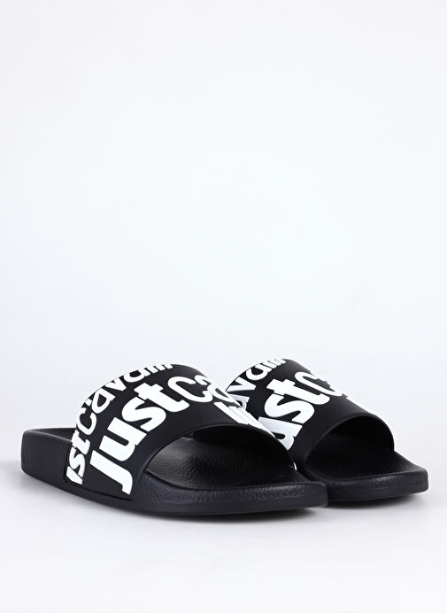 Just Cavalli Siyah-Beyaz Erkek Terlik FONDO POOL DIS. 1 - Görsel 6