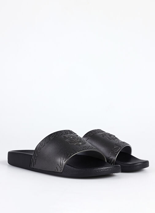 Just Cavalli Siyah-Metalik Erkek Terlik FONDO POOL DIS. 1 - Görsel 3