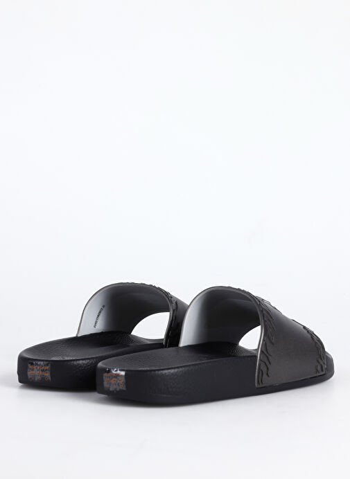 Just Cavalli Siyah-Metalik Erkek Terlik FONDO POOL DIS. 1 - Görsel 4