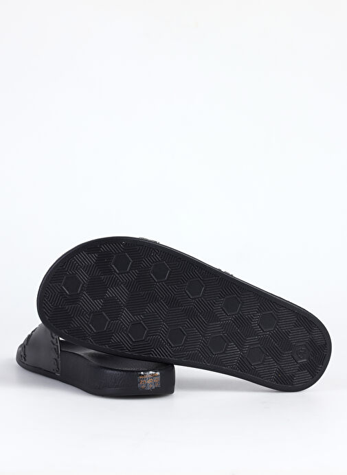 Just Cavalli Siyah-Metalik Erkek Terlik FONDO POOL DIS. 1 - Görsel 5