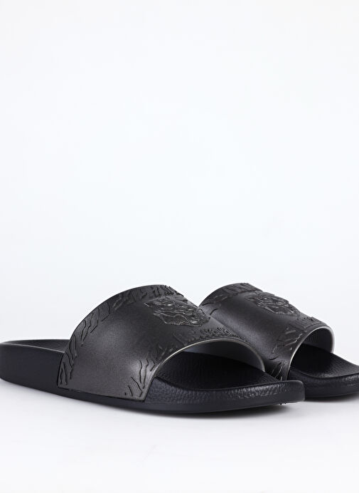 Just Cavalli Siyah-Metalik Erkek Terlik FONDO POOL DIS. 1 - Görsel 6