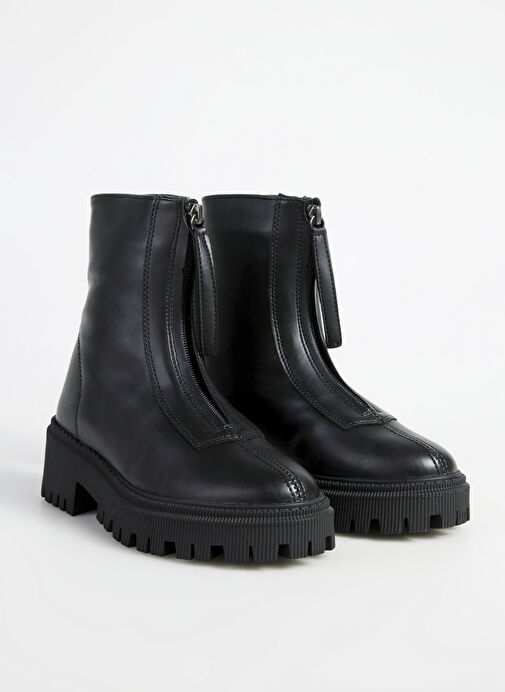 F By Fabrika Siyah Kadın Bot SARAH - Görsel 3