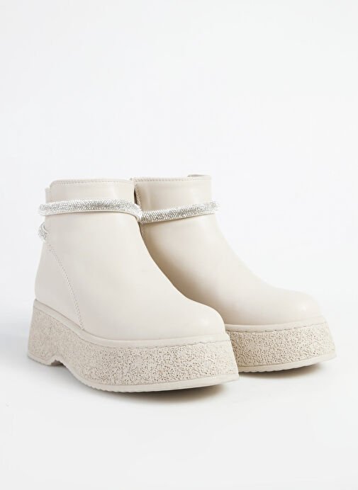 F By Fabrika Bej Kadın Bot MILI - Görsel 3