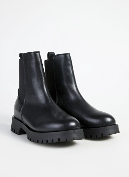F By Fabrika Siyah Kadın Bot SOBEK - Görsel 3