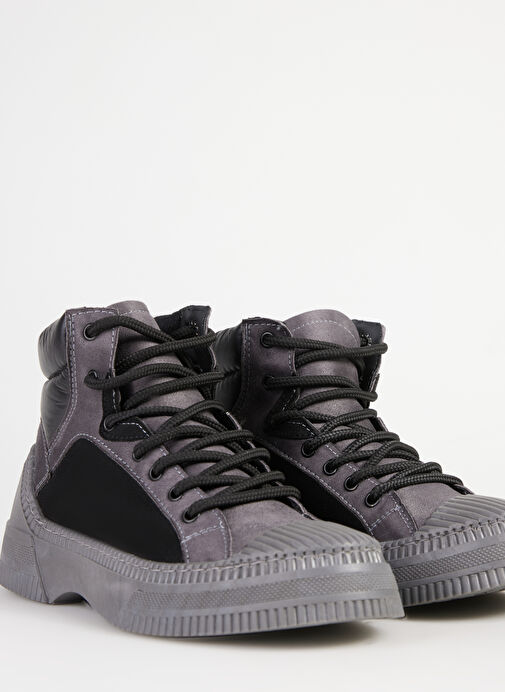 F By Fabrika Gri-Siyah Kadın Bot NOZA - Görsel 6