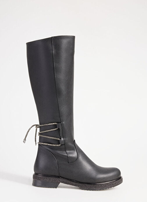 F By Fabrika Siyah Kadın Çizme HAILA - Görsel 2