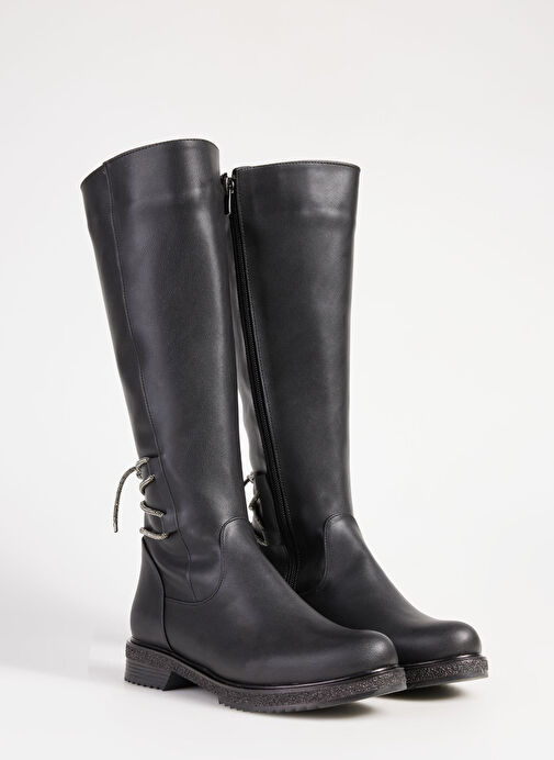 F By Fabrika Siyah Kadın Çizme HAILA - Görsel 3