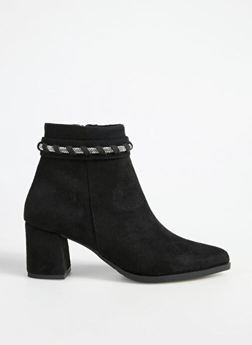 F By Fabrika Siyah Kadın Topuklu Bot MIYU - Görsel 2