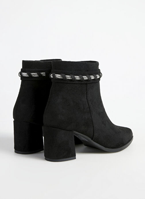 F By Fabrika Siyah Kadın Topuklu Bot MIYU - Görsel 4
