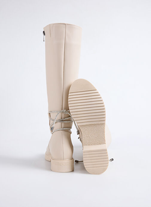 F By Fabrika Ekru Kadın Çizme HAILA - Görsel 5