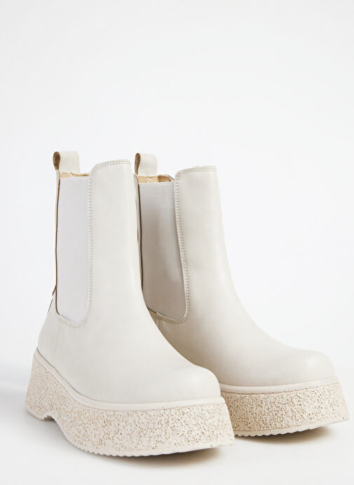 F By Fabrika Ekru Kadın Bot LALKA - Görsel 6