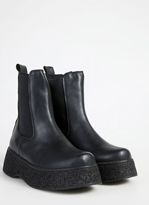 F By Fabrika Siyah Kadın Bot LALKA - Görsel 6
