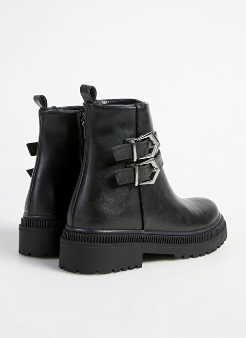 F By Fabrika Siyah Kadın Bot HELEN - Görsel 4