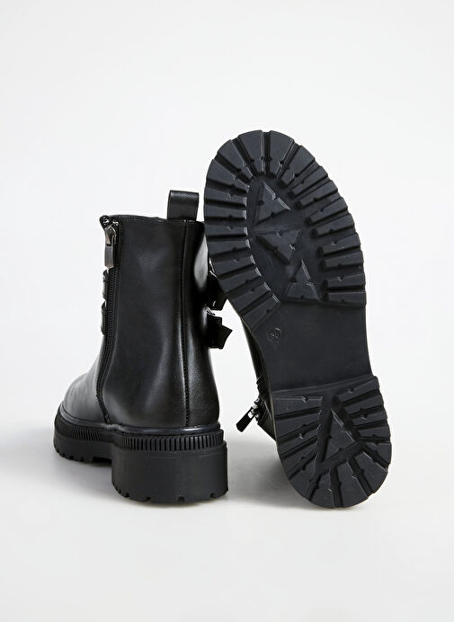 F By Fabrika Siyah Kadın Bot HELEN - Görsel 5