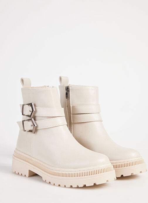 F By Fabrika Bej Kadın Bot HELEN - Görsel 4