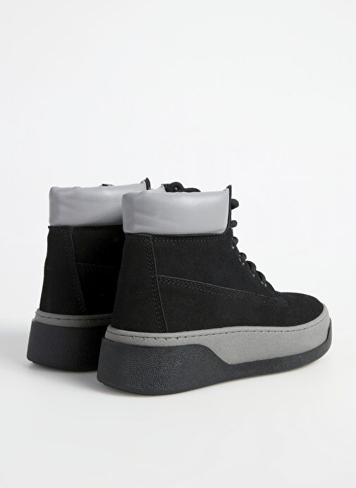 F By Fabrika Siyah-Gri Kadın Bot AVA - Görsel 4