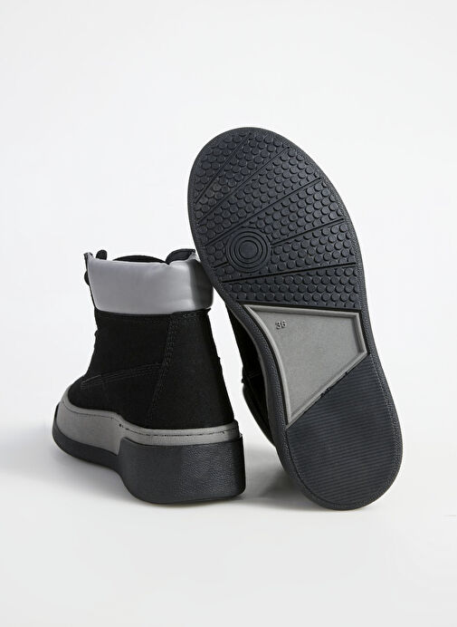 F By Fabrika Siyah-Gri Kadın Bot AVA - Görsel 5