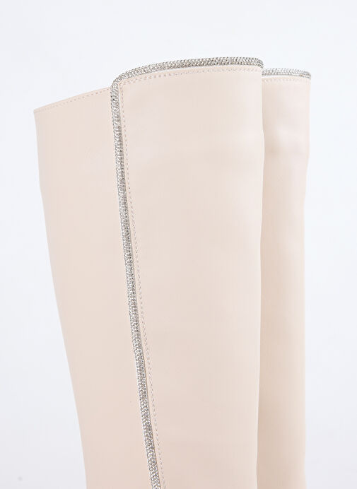 F By Fabrika Ekru Kadın Çizme CLARI - Görsel 6