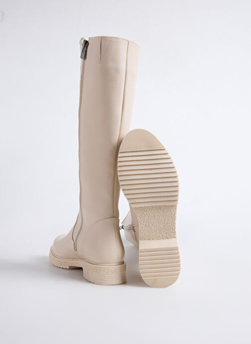 F By Fabrika Ekru Kadın Çizme CLARI - Görsel 5