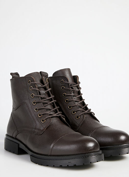 F By Fabrika Kahverengi Erkek Deri Bot DERRY - Görsel 6