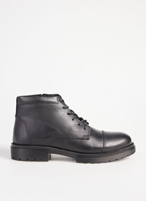F By Fabrika Siyah Erkek Deri Bot HART - Görsel 2