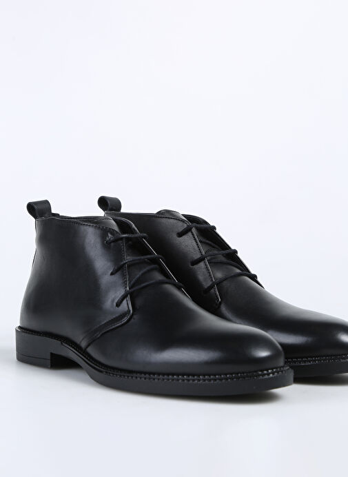 F By Fabrika Siyah Erkek Deri Bot CARVER - Görsel 6