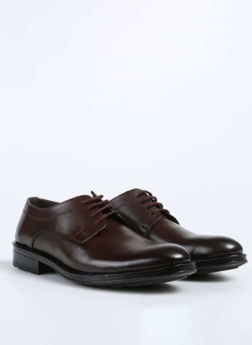 F By Fabrika Kahverengi Erkek Deri Klasik Ayakkabı MUND - Görsel 3