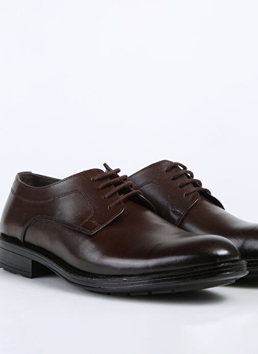 F By Fabrika Kahverengi Erkek Deri Klasik Ayakkabı MUND - Görsel 6