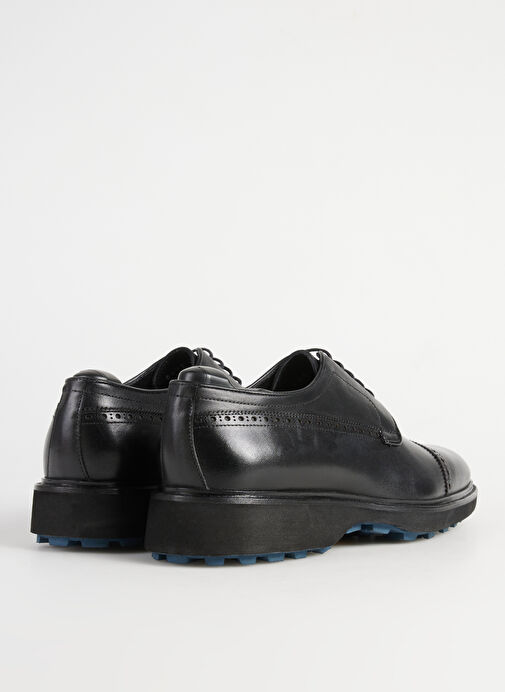 Fabrika Siyah Erkek Deri Klasik Ayakkabı SEGAMA-ETHAN VİBRAM - Görsel 7