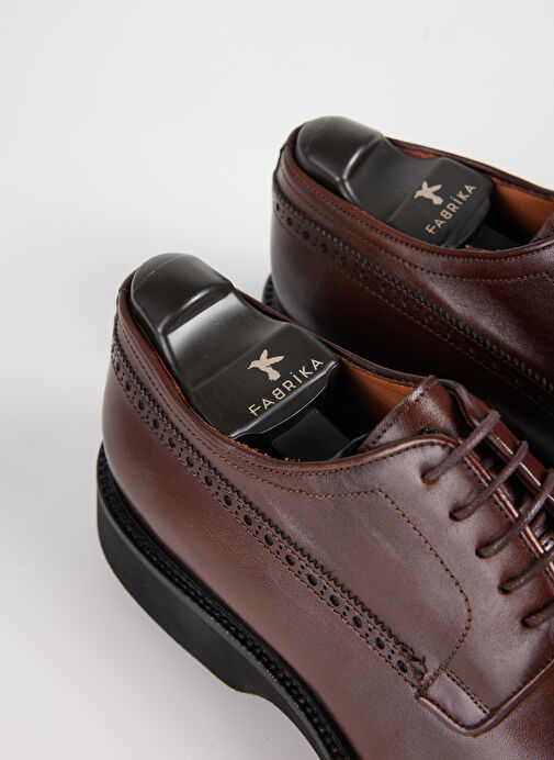 Fabrika Kahverengi Erkek Deri Klasik Ayakkabı SEGAMA-ETHAN VİBRAM - Görsel 6