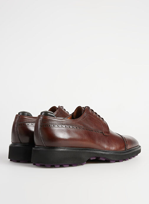Fabrika Kahverengi Erkek Deri Klasik Ayakkabı SEGAMA-ETHAN VİBRAM - Görsel 7