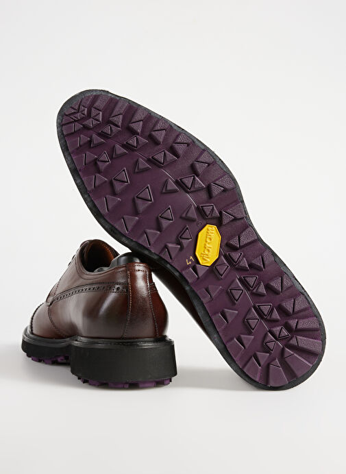 Fabrika Kahverengi Erkek Deri Klasik Ayakkabı SEGAMA-ETHAN VİBRAM - Görsel 8