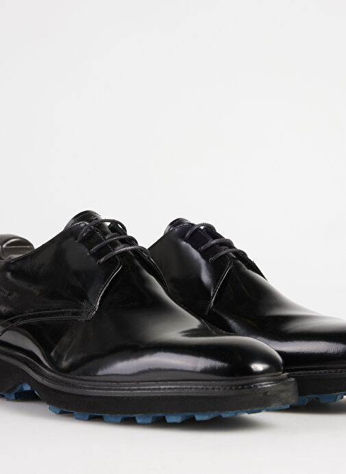 Fabrika Siyah Erkek Deri Klasik Ayakkabı SEGAMA-ELROY VİBRAM - Görsel 4