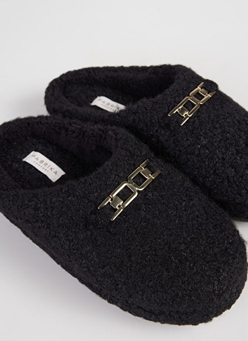 Fabrika Comfort Siyah Kadın Ev Terliği TIANA - Görsel 6