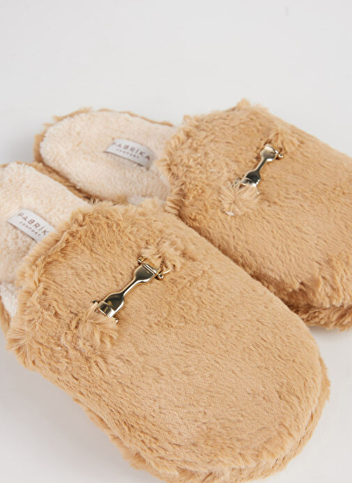 Fabrika Comfort Bej Kadın Ev Terliği BAILEY - Görsel 6