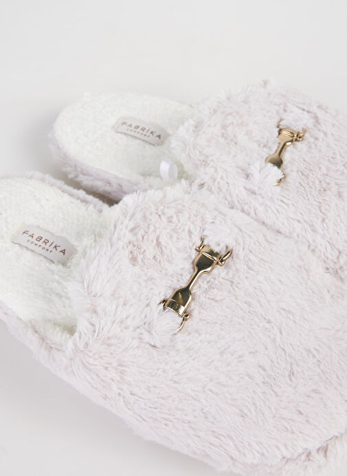 Fabrika Comfort Beyaz Kadın Ev Terliği BAILEY - Görsel 6