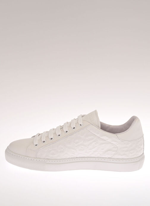 Roberto Cavalli Beyaz Erkek Deri Sneaker SCARPA UOMO FR.PARIS - Görsel 3