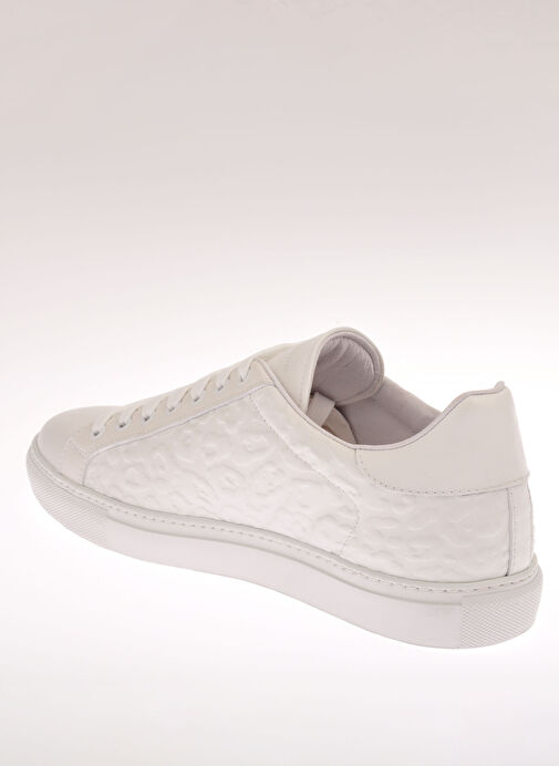 Roberto Cavalli Beyaz Erkek Deri Sneaker SCARPA UOMO FR.PARIS - Görsel 6