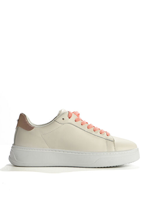 Alberto Guardiani Beyaz-Pembe Kadın Deri Sneaker G03G100028 - Görsel 3