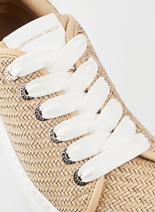Alexander Smith Beyaz-Bej Kadın Deri - Kumaş Sneaker ASAZWYW0431NUE - Görsel 4
