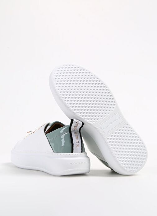 Alexander Smith Beyaz-Yeşil Kadın Deri Sneaker ASAZWYW0487WLG - Görsel 5