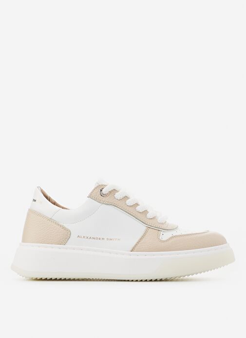 Alexander Smith Beyaz-Krem Kadın Deri Sneaker ASAZHWW1540NUW - Görsel 2