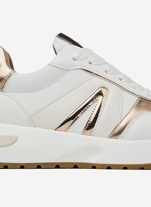 Alexander Smith Beyaz-Altın Kadın Sneaker ASAZHYW1307WCP - Görsel 5