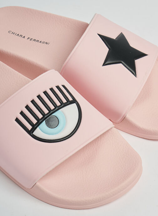 Chiara Ferragni Pembe Kadın Plaj Terliği CF2955_012 - Görsel 5