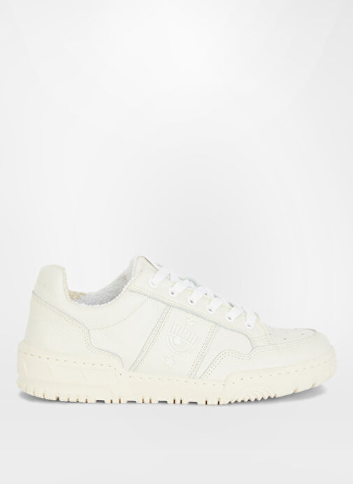 Chiara Ferragni Krem Kadın Deri Sneaker CF3301_333 - Görsel 2