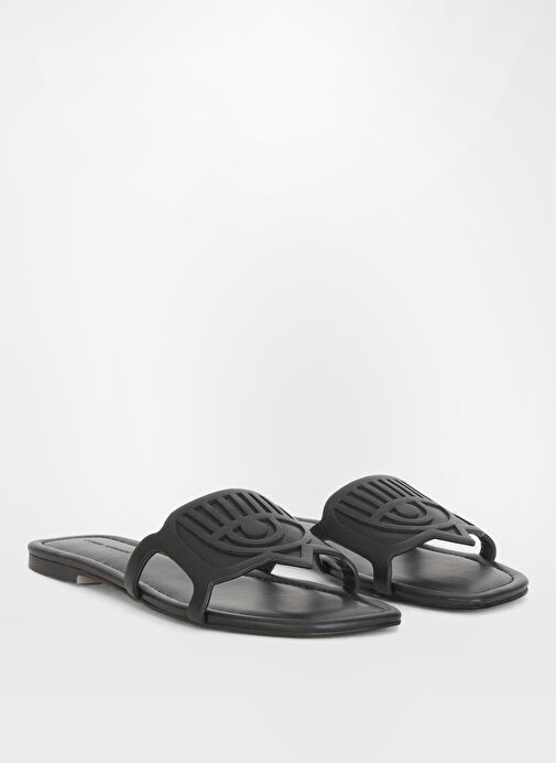 Chiara Ferragni Siyah Kadın Terlik CF3360_001 - Görsel 3